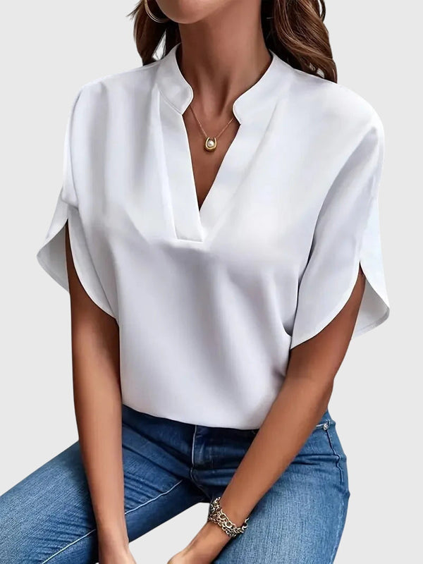 Chemise Col en V Douce et Élégante Manon