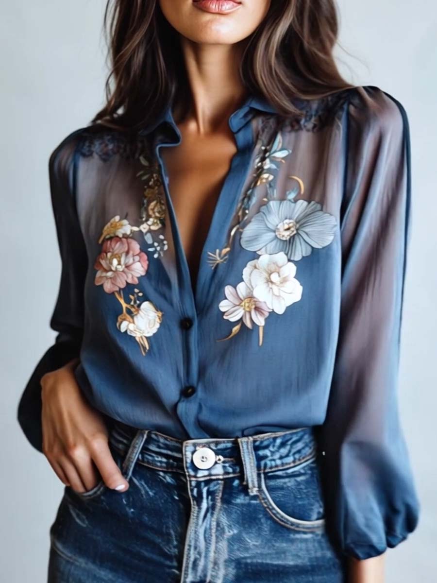 Blouse Femme Florale Boho Chic Melly