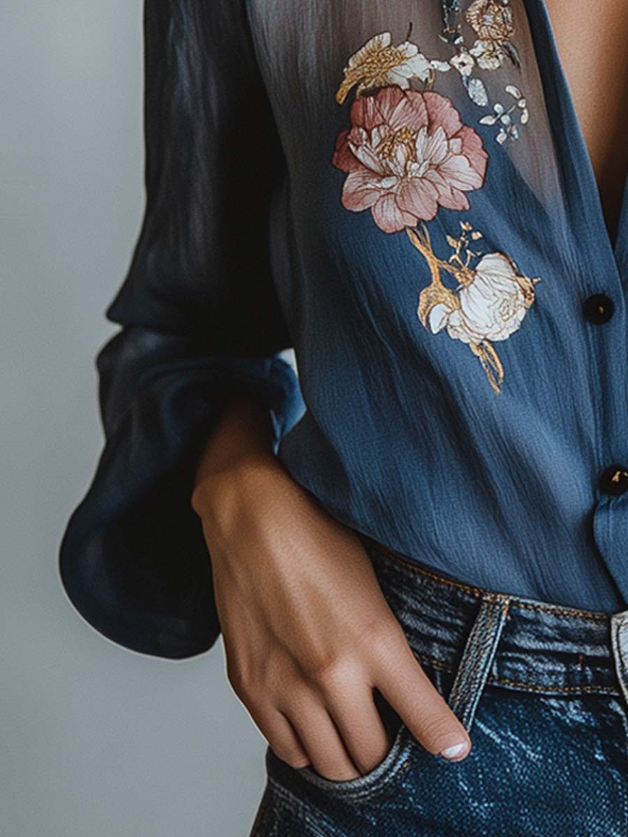 Blouse Femme Florale Boho Chic Melly