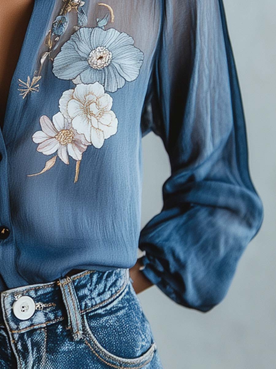 Blouse Femme Florale Boho Chic Melly