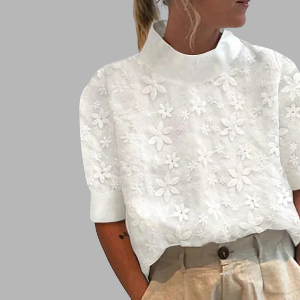Blouse Col Montant Carla