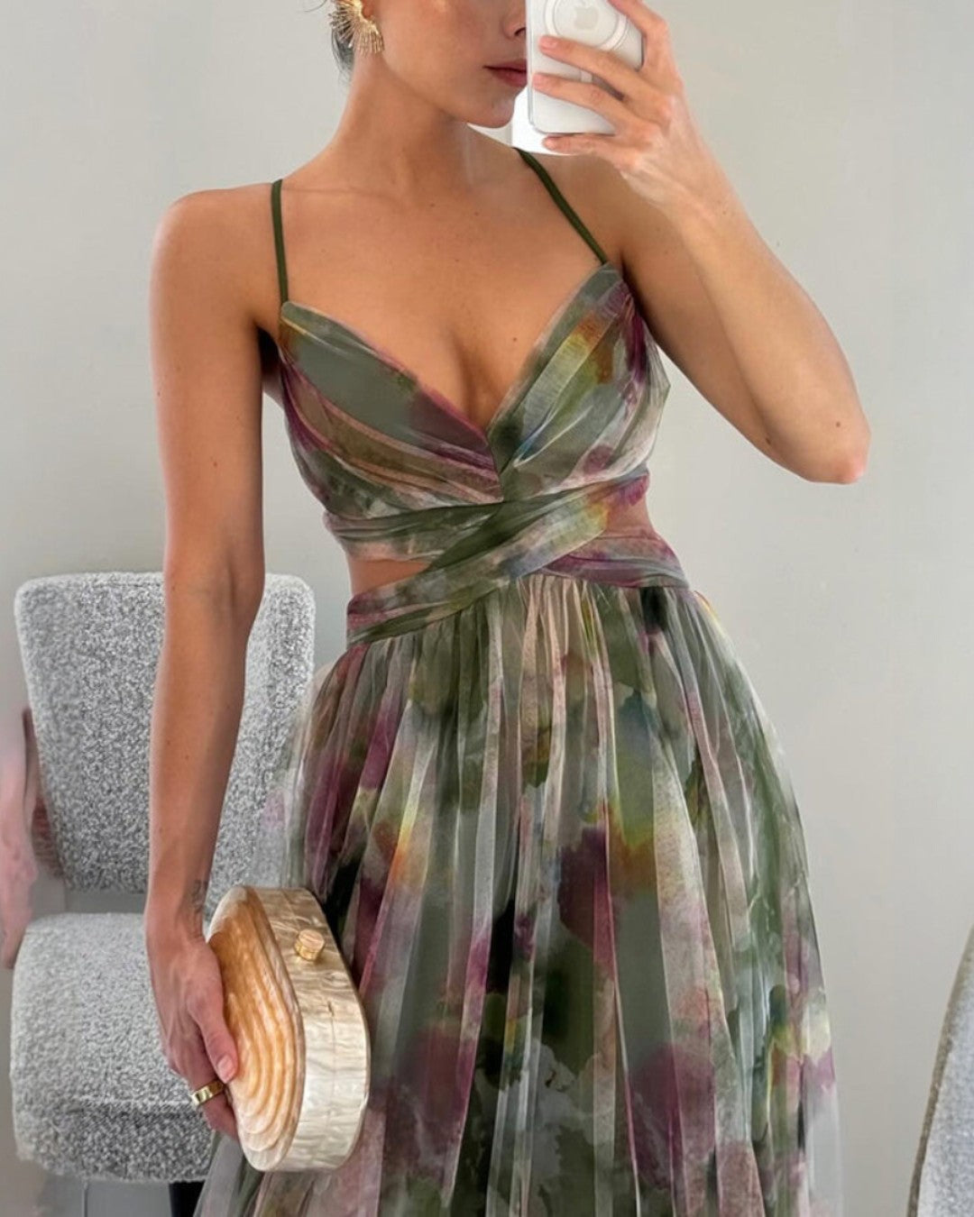 Robe Maxi Élégance Florale