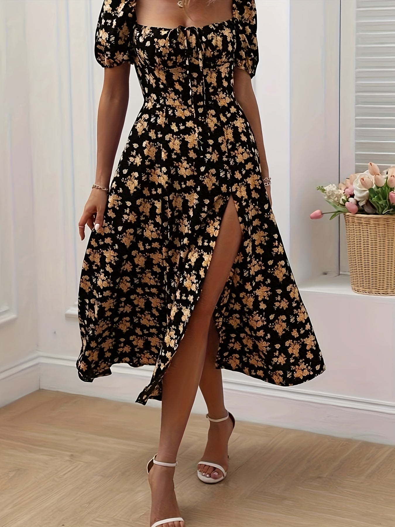 Robe Élégante Florale Chloé