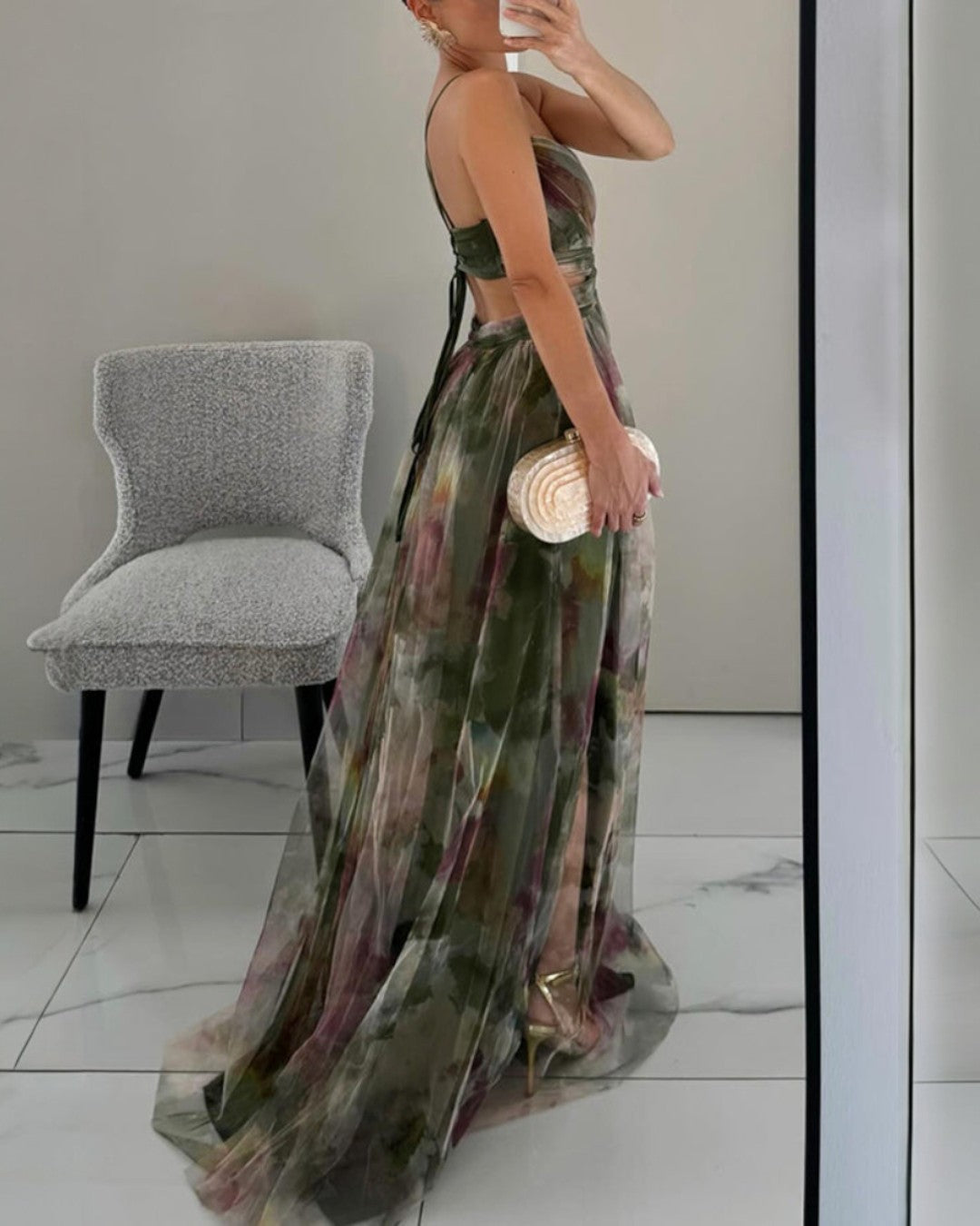Robe Maxi Élégance Florale