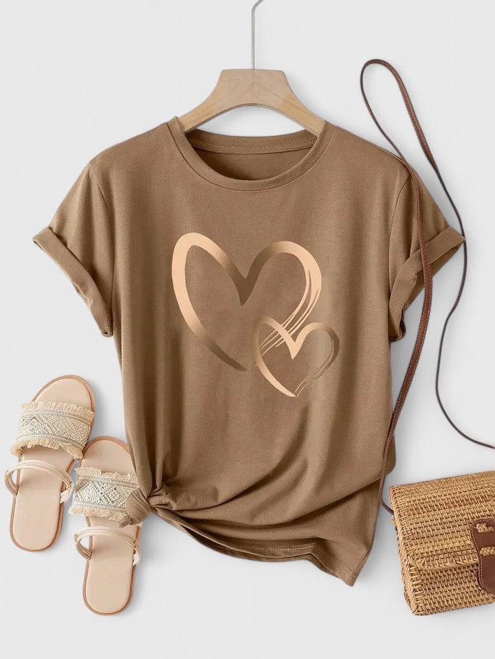 T-shirt Confortable à Manches Courtes Lea