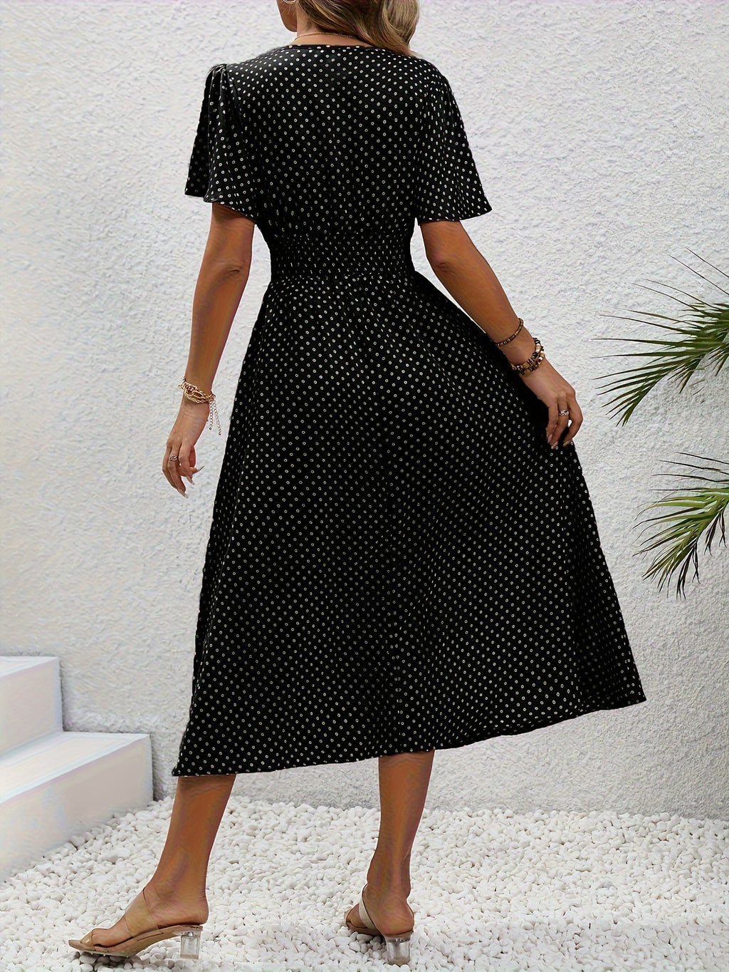 Robe Élégante Pois Élisa