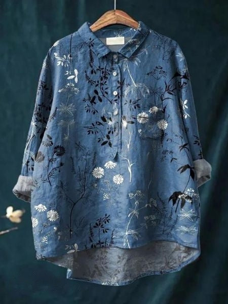 Blouse Florale Élégante Lila
