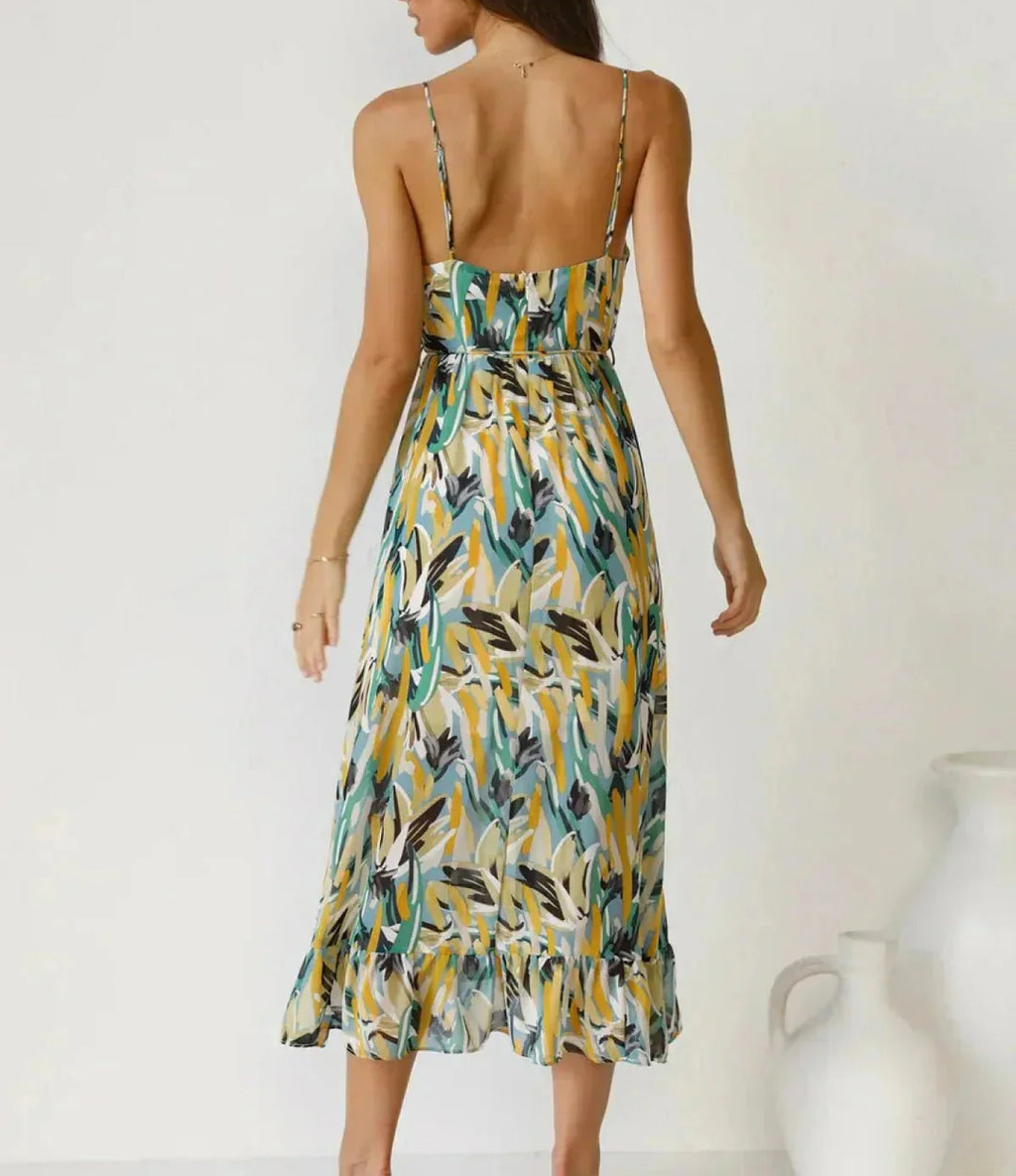 Robe Midi Éclat Coloré