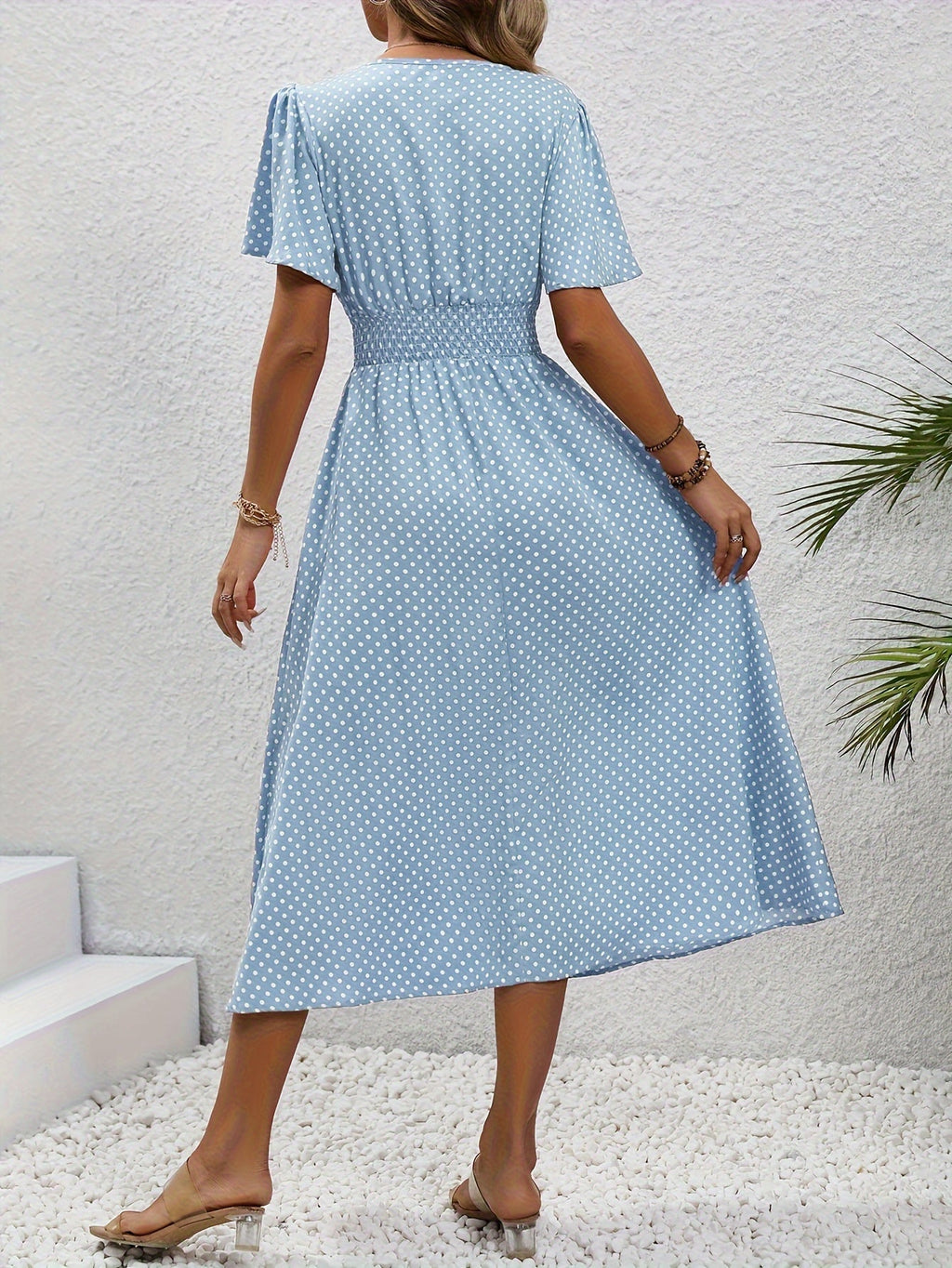 Robe Élégante Pois Élisa