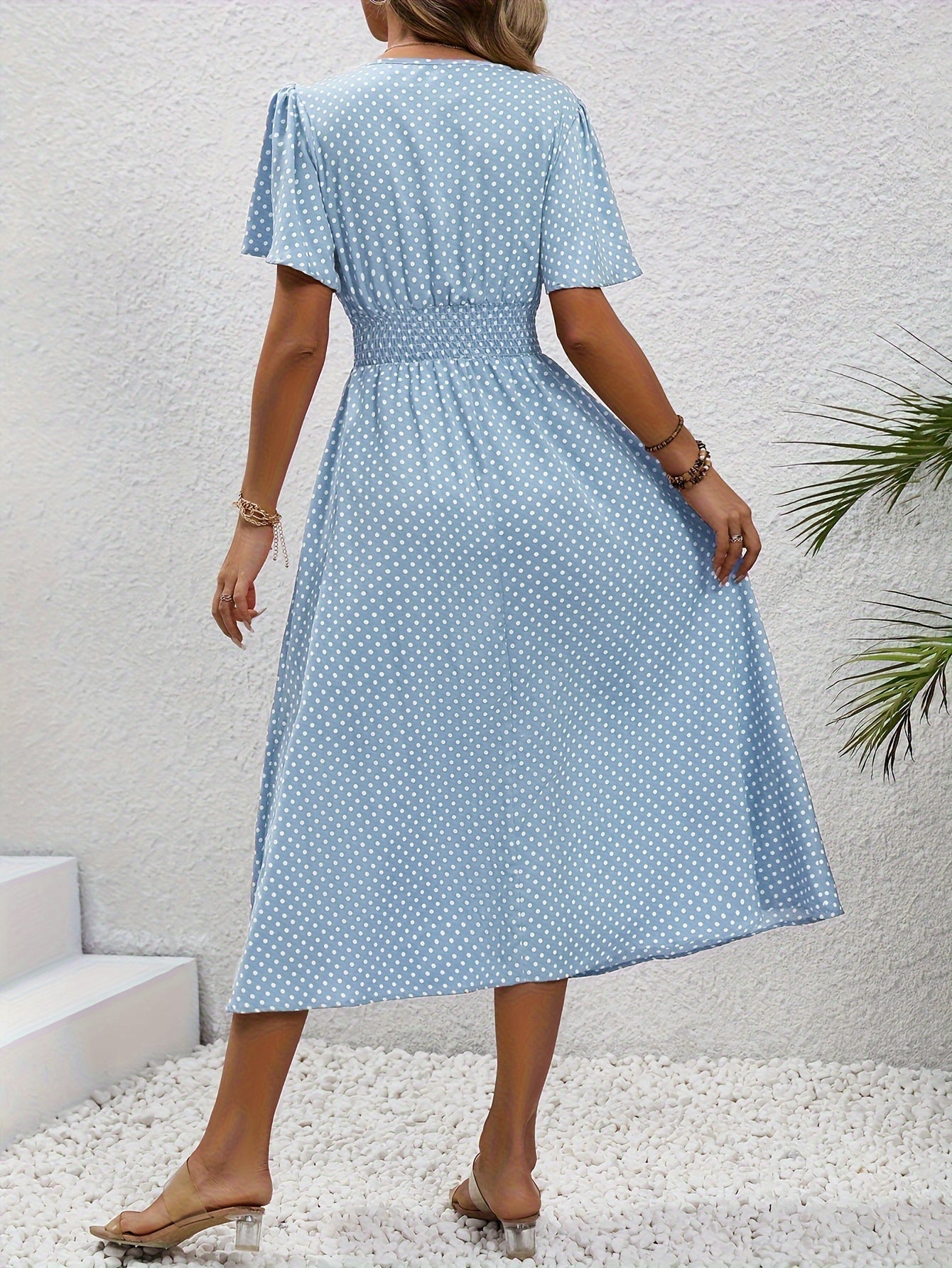 Robe Élégante Pois Élisa