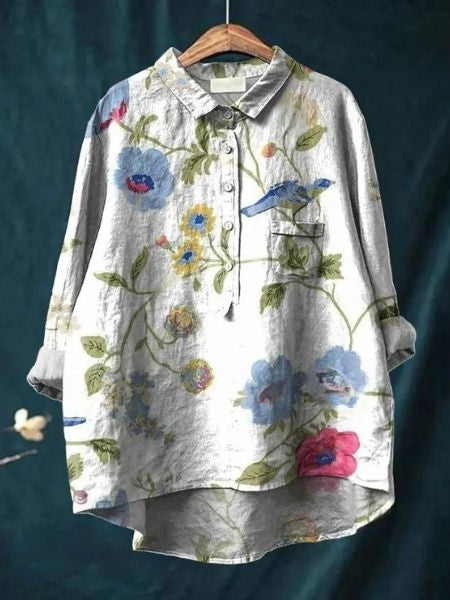Blouse Florale Élégante Lila
