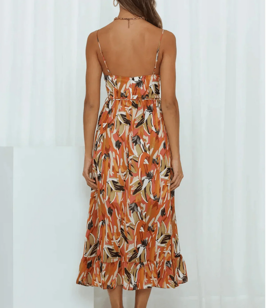 Robe Midi Éclat Coloré
