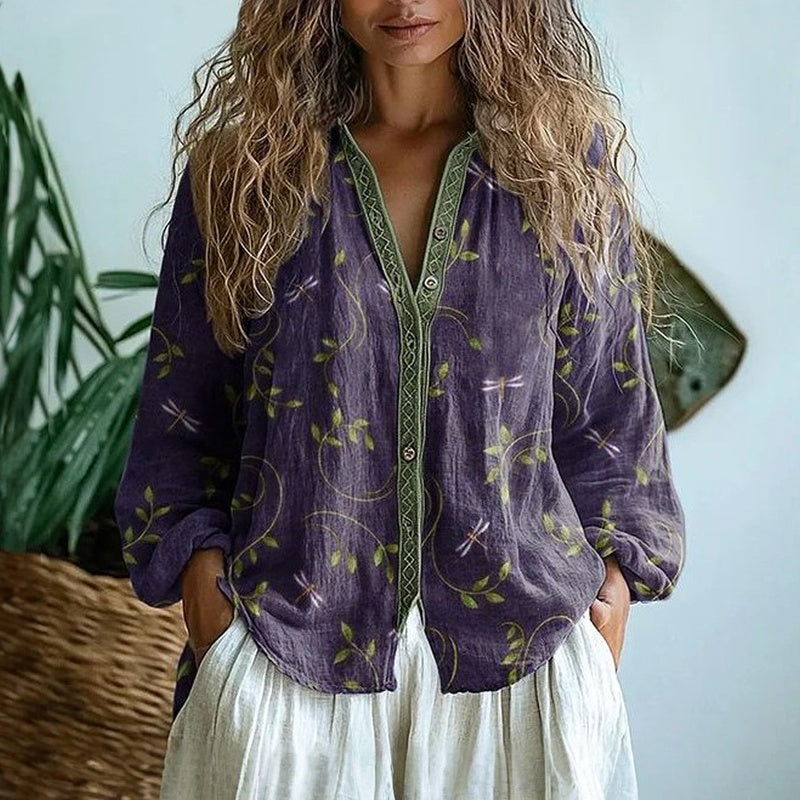 Brianna - Blouse Vintage Élégante