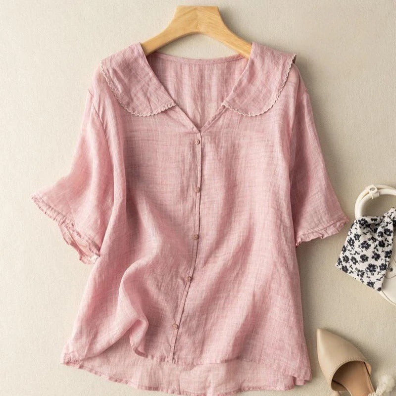 Blouse Aérienne en Lin Adèle
