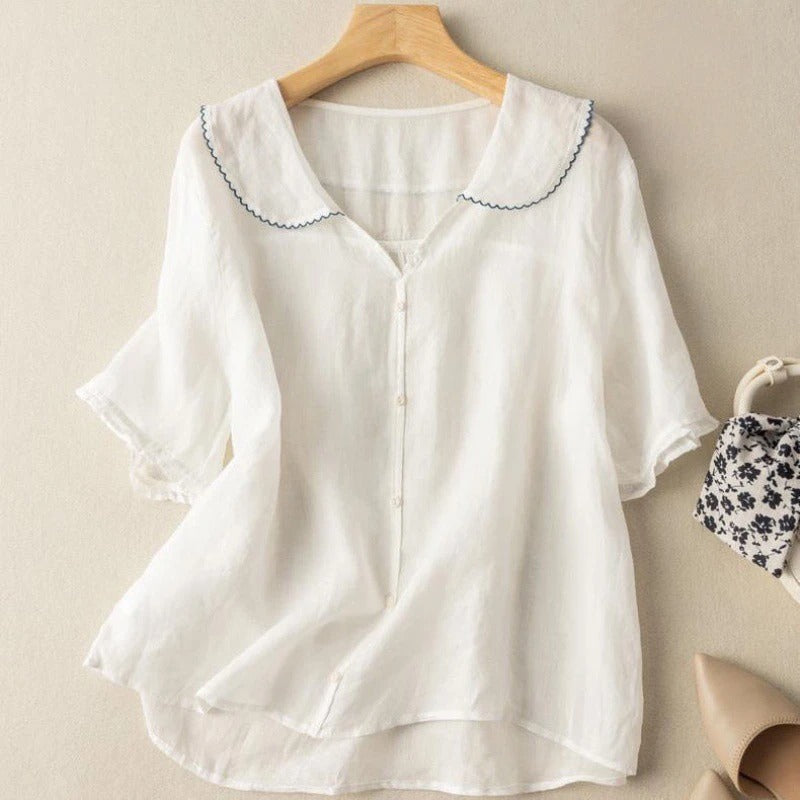 Blouse Aérienne en Lin Adèle