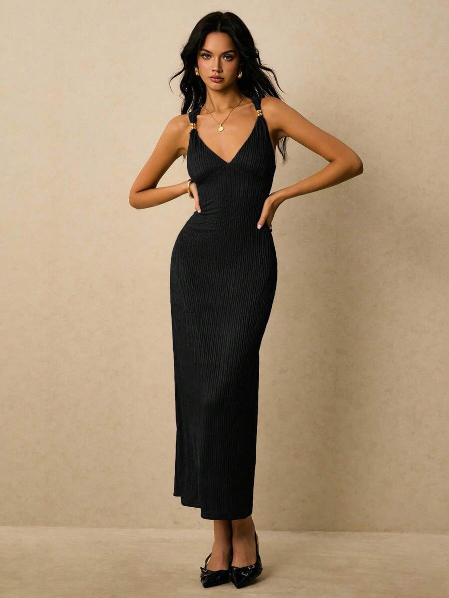 Robe Amélie — Robe Élégante Dos Nu Raffiné