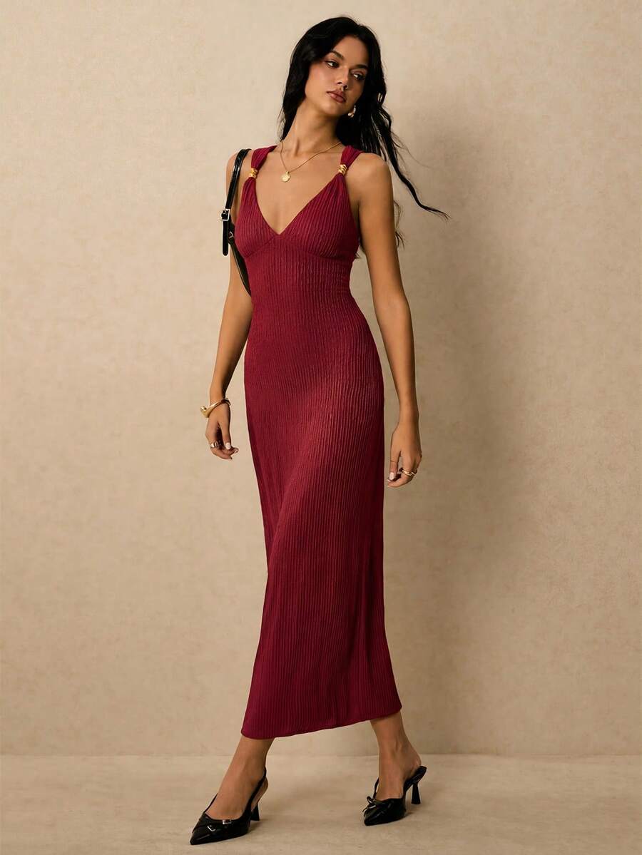Robe Amélie — Robe Élégante Dos Nu Raffiné