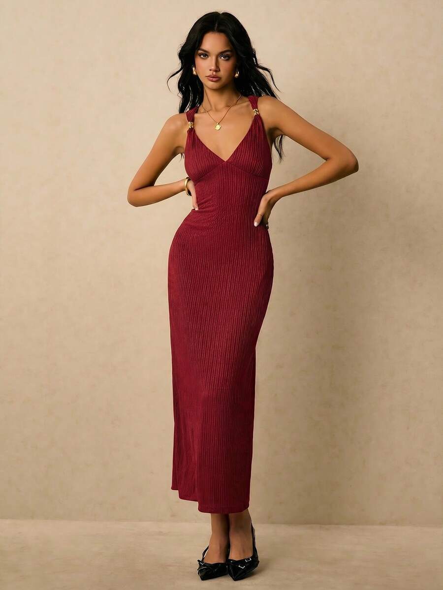 Robe Élégante Dos Nu Raffiné Robe Amélie