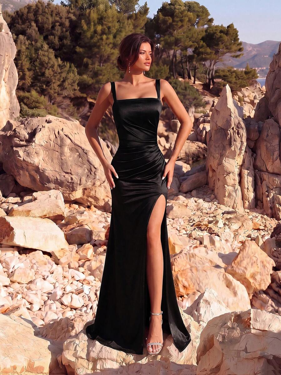 Robe Valentina — Robe Longue Satinée Élégance Absolue