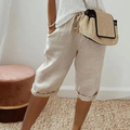Shorts Capri en Lin à Cordon Fenley
