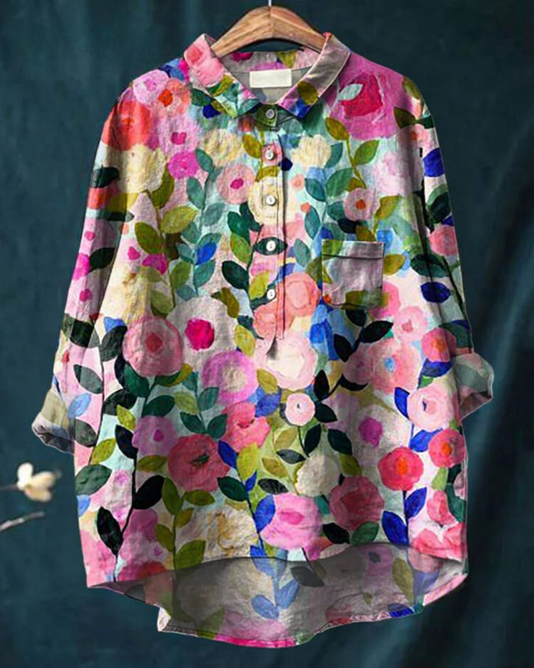 Blouse Florale Élégante Lila