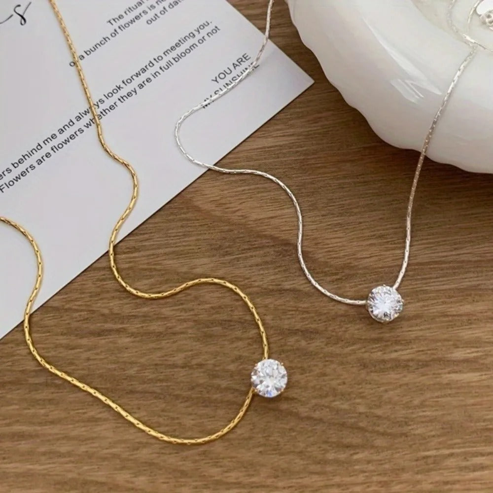 Collier en Pierres de Moissanite
