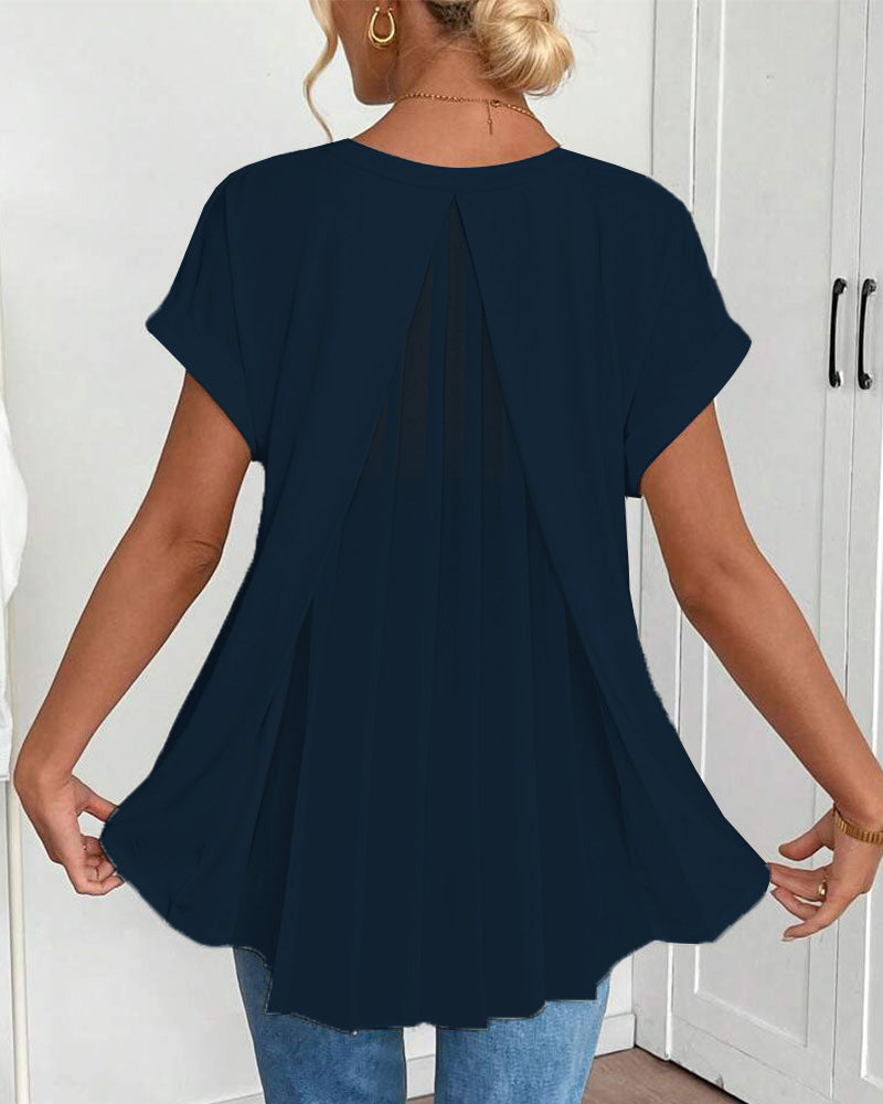 T-shirt Patchwork Décontracté Estella