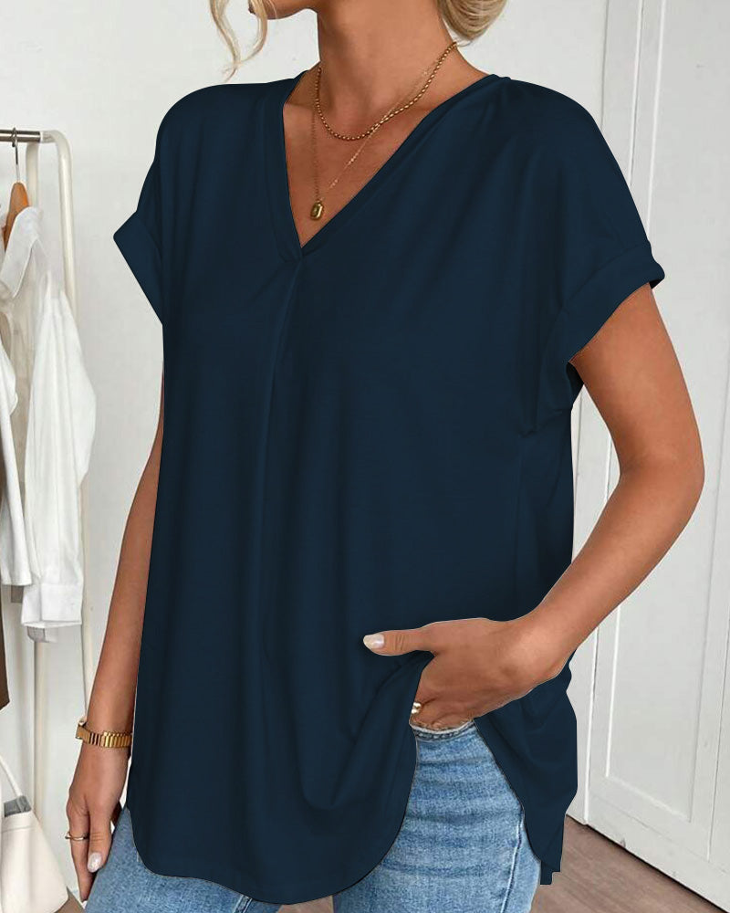 T-shirt Patchwork Décontracté Estella
