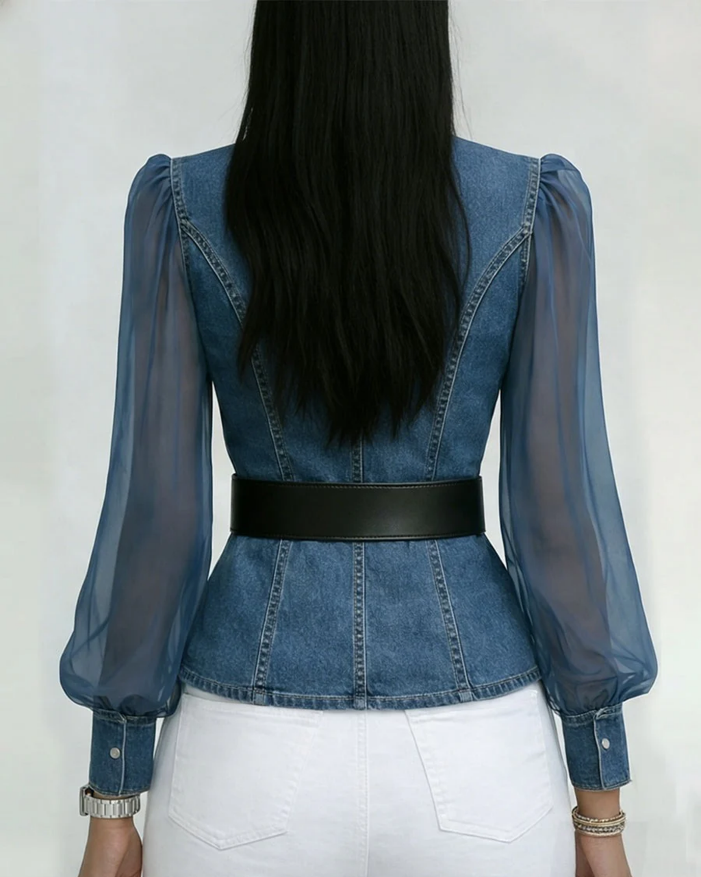 Vessa - Haut Élégant en Denim