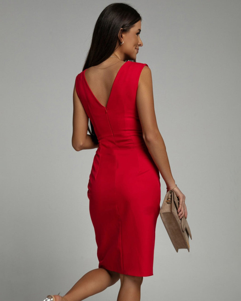 Robe Viscose Élégante à Fent
