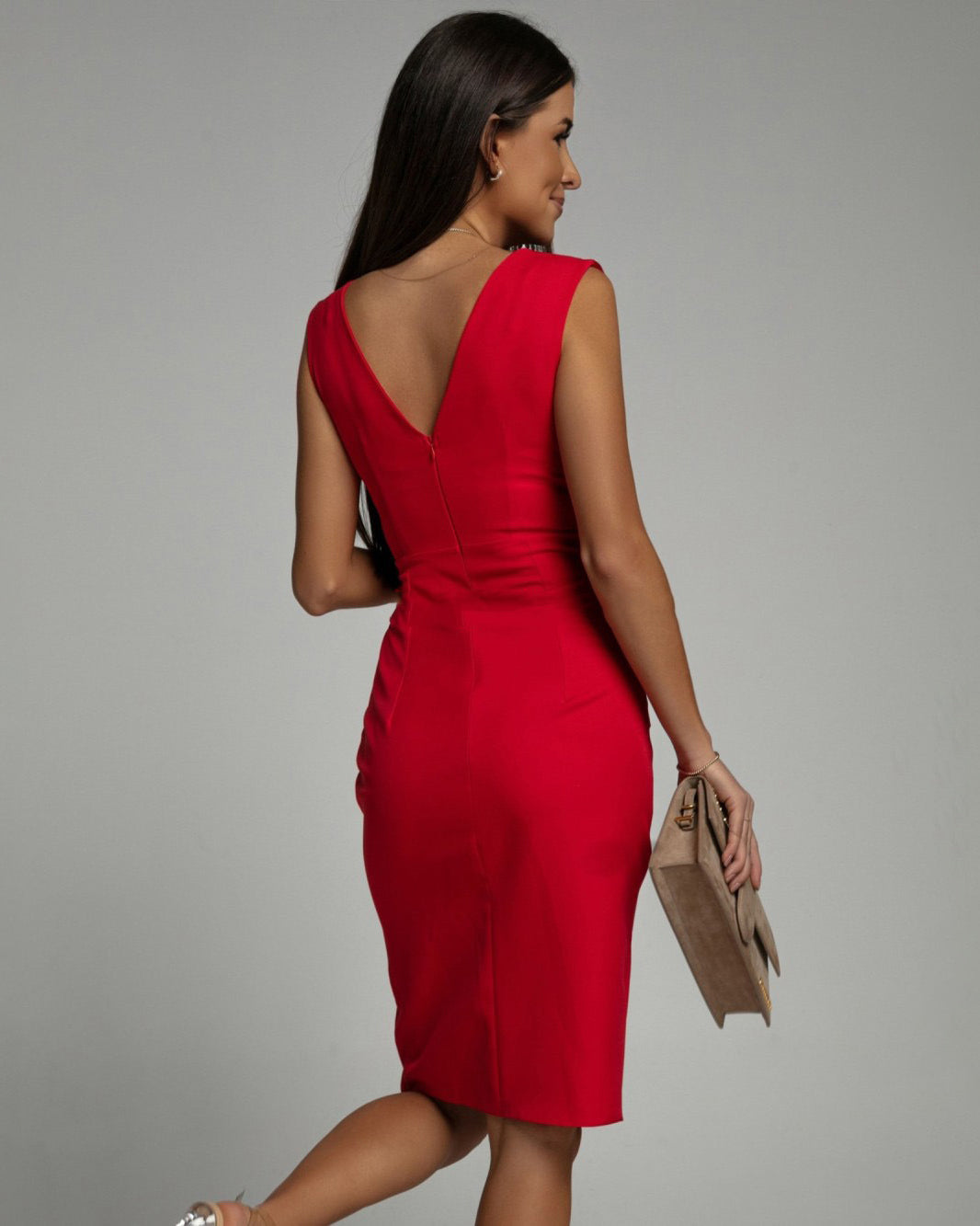 Robe Viscose Élégante à Fent