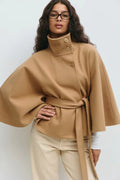 Veste Cape Avec Ceinture