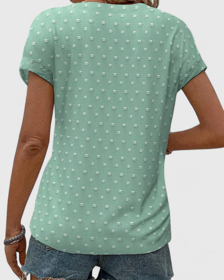 Chemise Col en V Confortable Celena