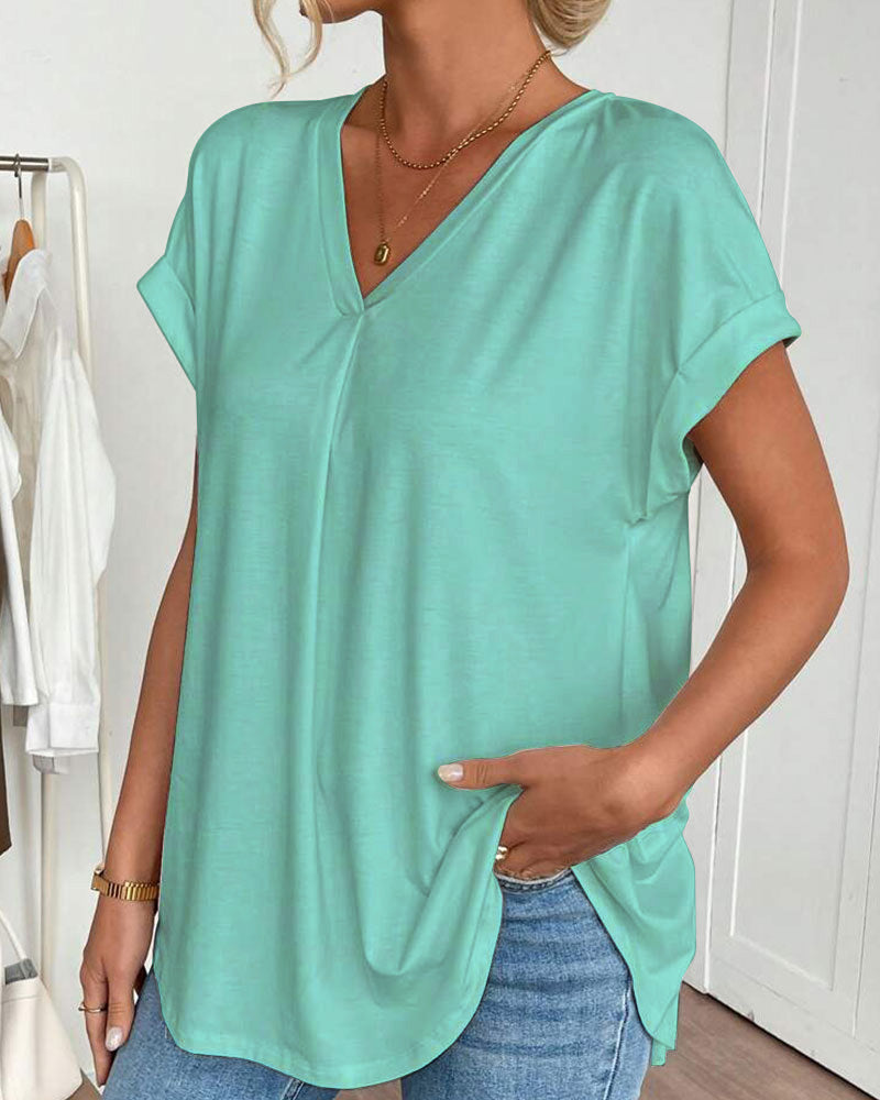 T-shirt Patchwork Décontracté Estella