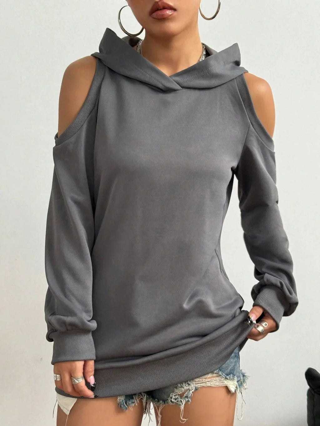 Sweat Épaules Ajourées Camélia