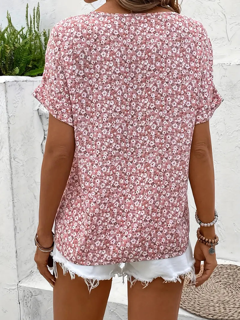 Haut Floral Estival Élégant Jelena