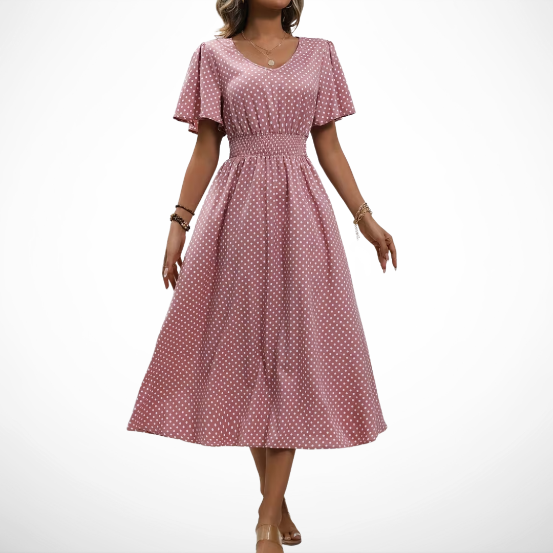 Robe Élégante Pois Élisa
