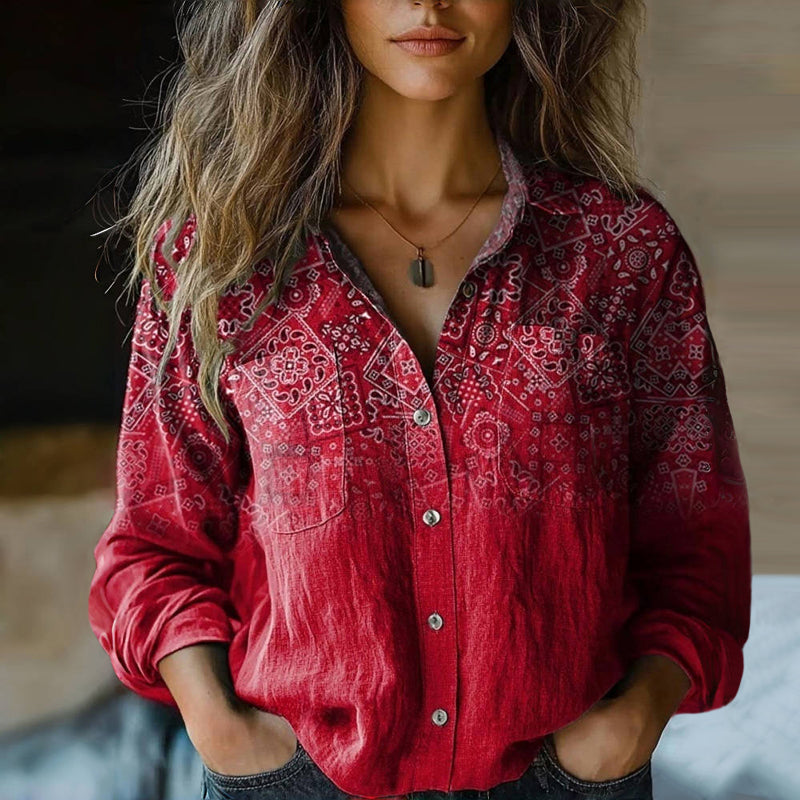 Blouse Vintage Élégante Valentina