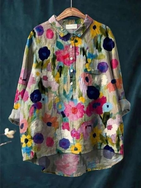 Blouse Florale Élégante Lila