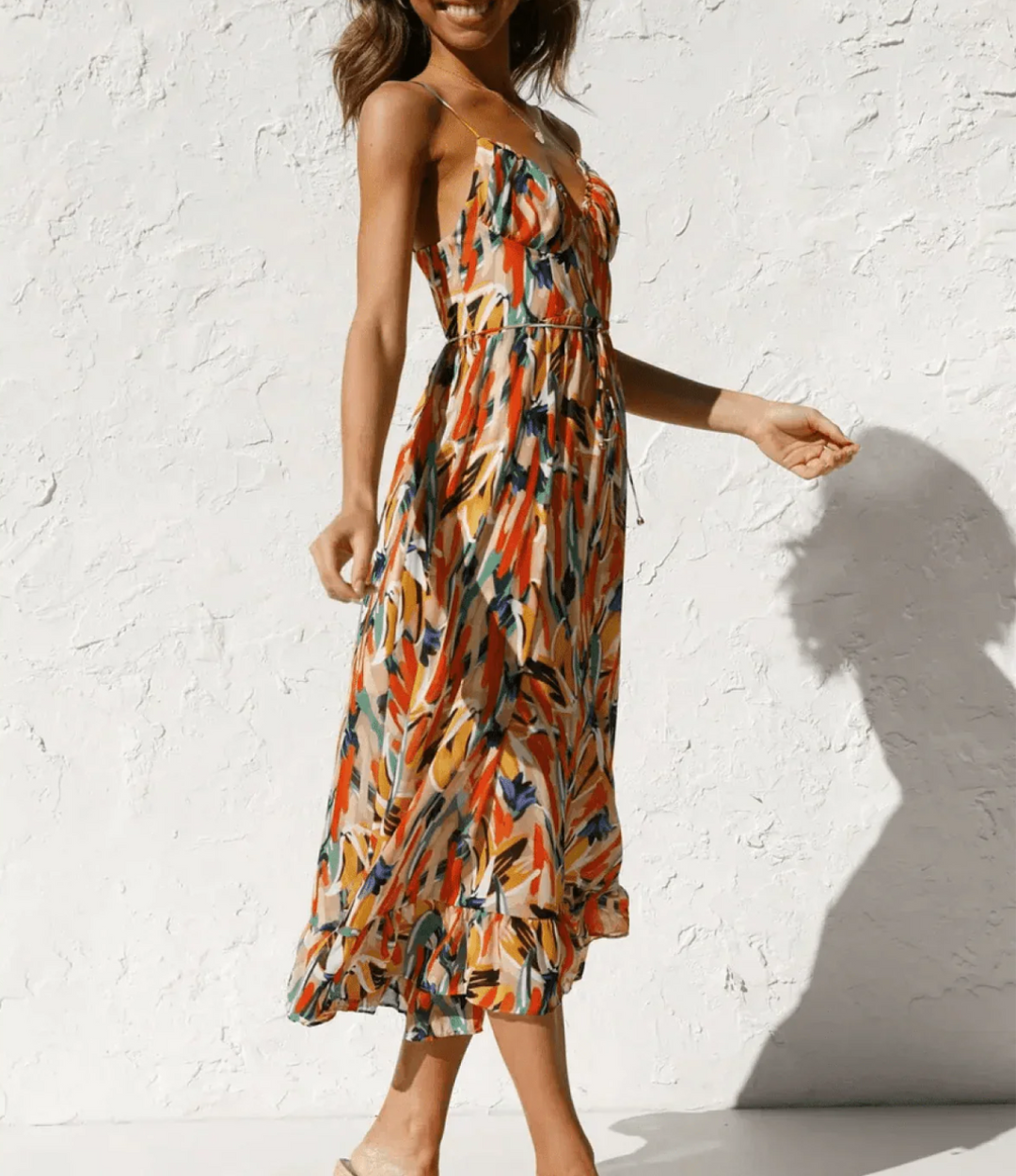 Robe Midi Éclat Coloré