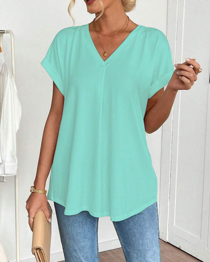 T-shirt Patchwork Décontracté Estella