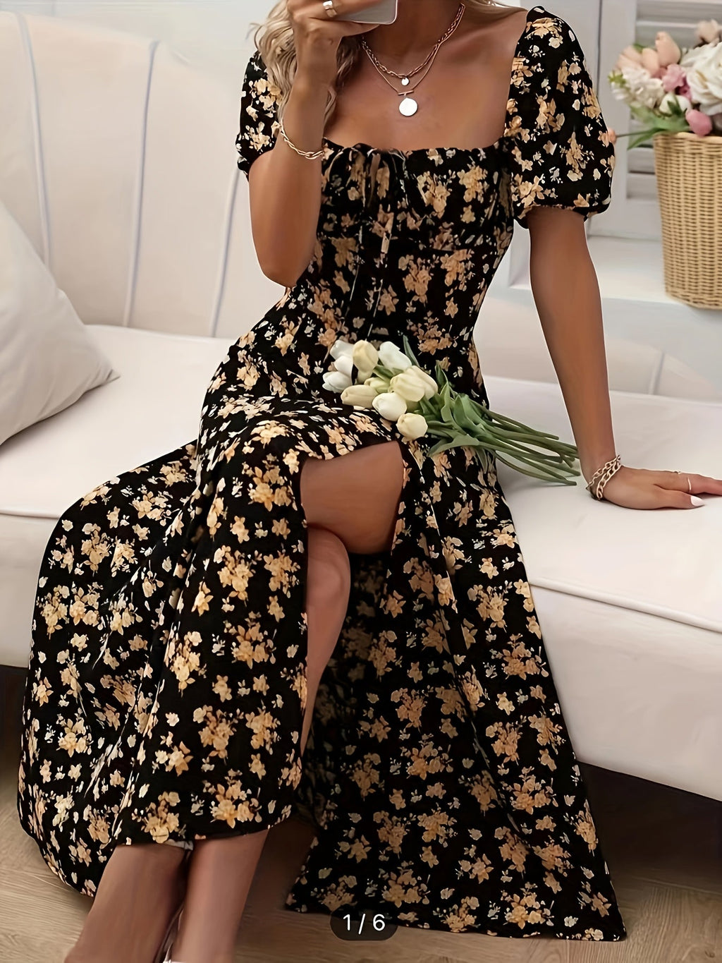 Robe Élégante Florale Chloé