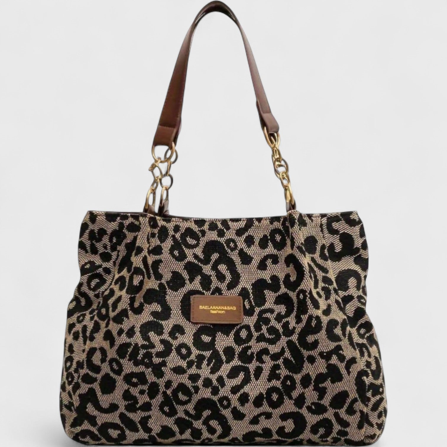 Sac Shopping Toile Léopard