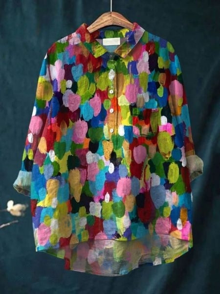 Blouse Florale Élégante Lila