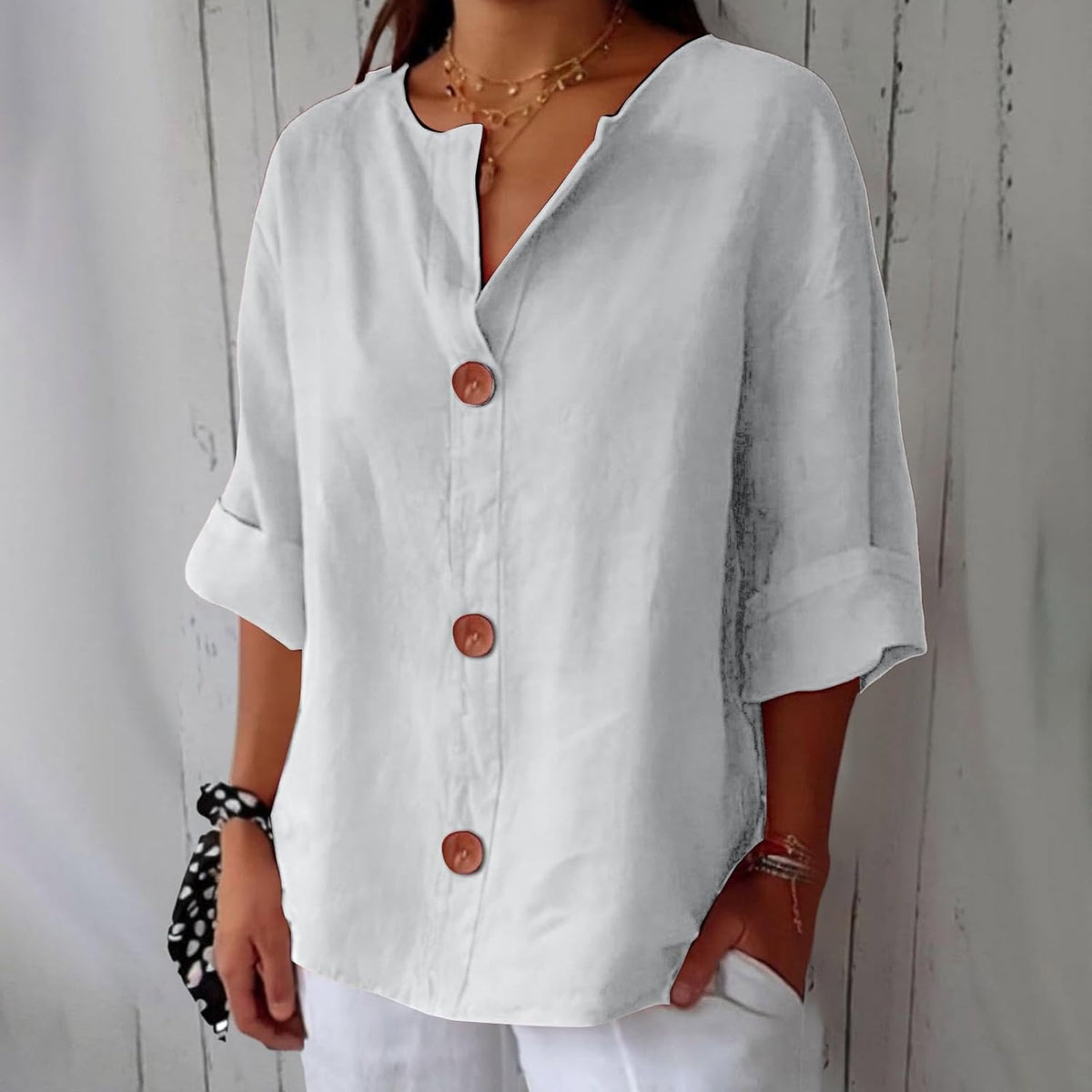 Blouse en Lin Décontractée Clara