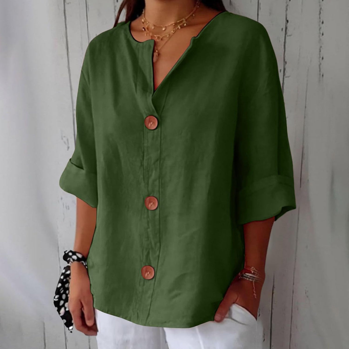 Blouse en Lin Décontractée Clara
