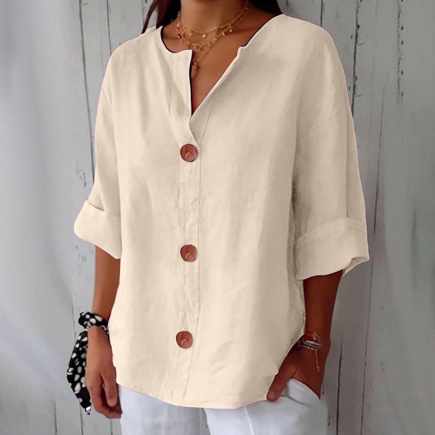 Blouse en Lin Décontractée Clara