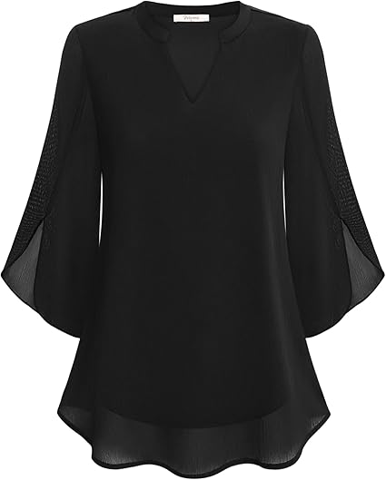 Blouse en Chiffon A-ligne Petra