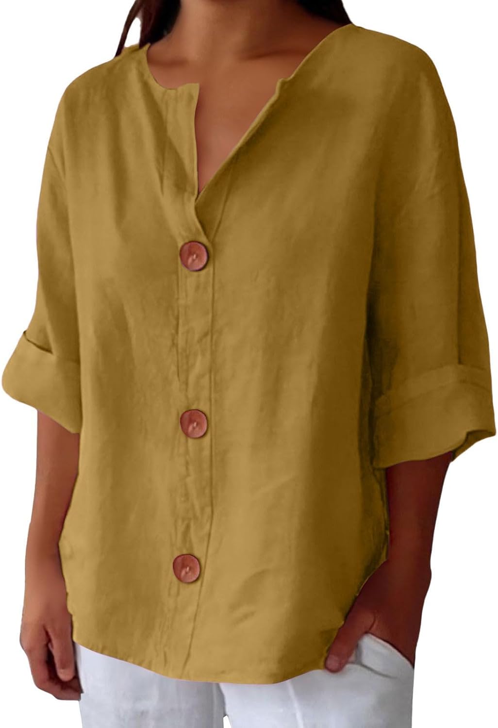 Blouse en Lin Décontractée Clara