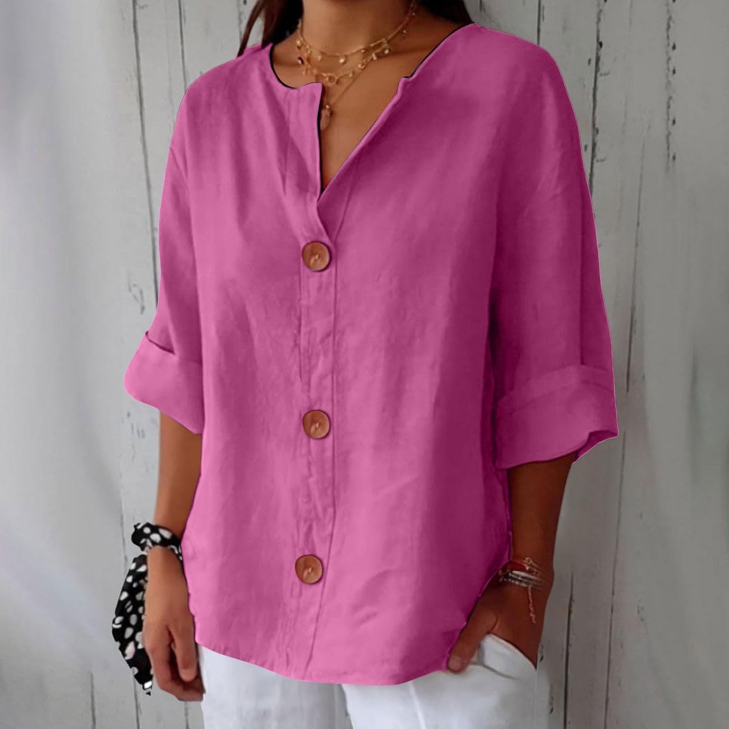 Blouse en Lin Décontractée Clara